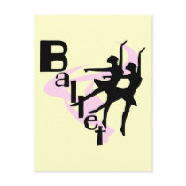 Silhouette Ballet T-shirts and Gifts Postcards