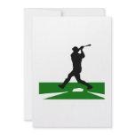 Silhouette Baseball Swing Invite