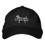 Silhouette Beagle Embroidered Hat Baseball Cap