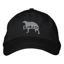 Silhouette Borzoi Embroidered Hat embroidered hats