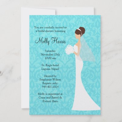 Silhouette Bridal Shower Invitation by eventfulcards