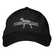 Silhouette Brittany Spaniel Embroidered Hat embroidered hats