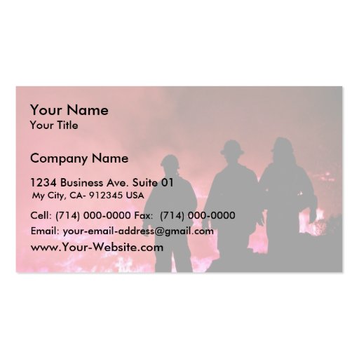 Silhouette Business Cards (front side)