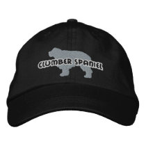 Silhouette Clumber Spaniel Embroidered Hat embroidered hats