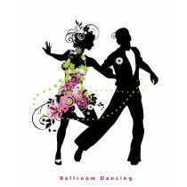 Silhouette Couple Ballroom Dancing t-shirts by RonDinoso Silhouette Couple Ballroom Dancing t-shirts