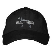 Silhouette Dalmatian Embroidered Hat embroidered hats