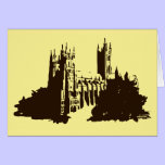 Silhouette drawing Canterbury Cathedral cards