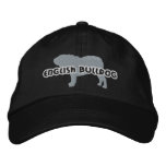 Silhouette English Bulldog Embroidered Hat