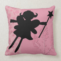 Silhouette Fairy Princess Pillow pillows