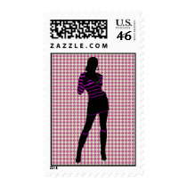 SILHOUETTE FASHION GIRL postage