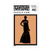 SILHOUETTE FASHION GIRL postage