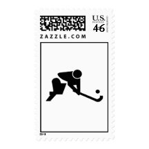 Silhouette Field Hockey Stamp