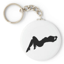 Silhouette Girls Keychains