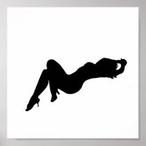 Silhouette Girls Print