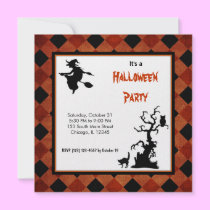 Schattenbild-Halloween-Partei einladungen