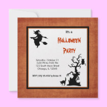 Schattenbild-Halloween-Partei einladungen