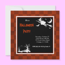 Schattenbild-Halloween-Partei einladungen