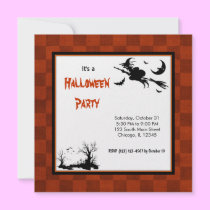 Schattenbild-Halloween-Partei einladungen