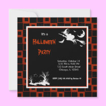 Schattenbild-Halloween-Partei einladungen