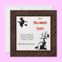 Schattenbild-Halloween-Partei einladungen