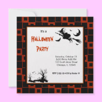 Schattenbild-Halloween-Partei einladungen