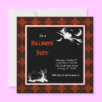 Schattenbild-Halloween-Partei einladungen