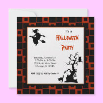 Schattenbild-Halloween-Partei einladungen