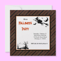 Schattenbild-Halloween-Partei einladungen