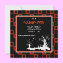 Schattenbild-Halloween-Partei einladungen