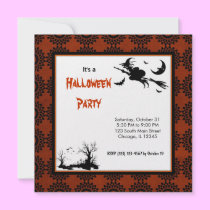 Schattenbild-Halloween-Partei einladungen