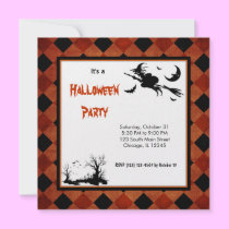 Schattenbild-Halloween-Partei einladungen