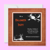 Schattenbild-Halloween-Partei einladungen