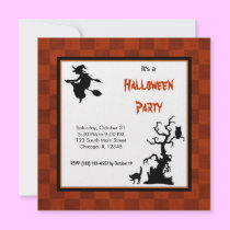 Schattenbild-Halloween-Partei einladungen