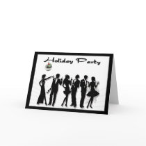 Silhouette Holiday Party Invitation cards