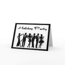 Silhouette Holiday Party Invitation cards