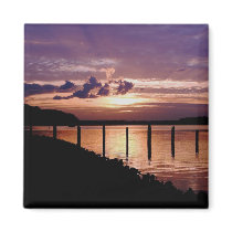 Silhouette in Sea Minor Columbia River Magnet