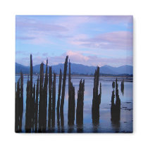 Silhouette in Sea Minor II Magnet by Sialicious Silhouette in Sea Minor II Magnet