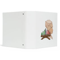 Silhouette Kinara Kwanzaa 3 Ring Binder