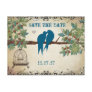 Silhouette Love Birds Bird Cage Tree Save the Date Post Cards