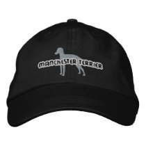Silhouette Manchester Terrier Embroidered Hat embroidered hats
