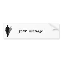 Silhouette of a Man Bumper Stickers