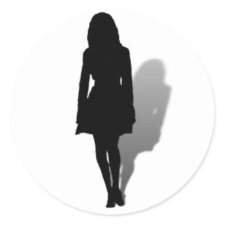 Silhouette of a Woman sticker