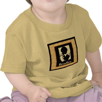 Silhouette of Boy Reading Tee Shirt by friendlyspirit
