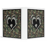 Silhouette of Couple Kissing (Camoflauge) binders