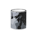 Silhouette Of Hummingbird & Fushia Mug
