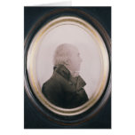 Silhouette of Major Lewis Painted on Convex cards