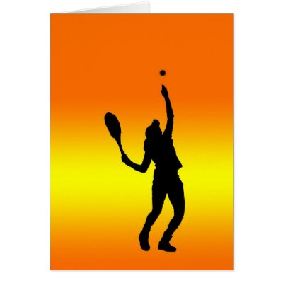 Silhouette of serve card by iluvsrk