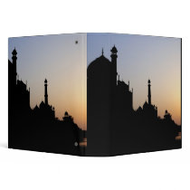 Silhouette of The Taj Mahal at sunset, Agra, Binders