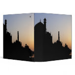 Silhouette of The Taj Mahal at sunset, Agra, binders