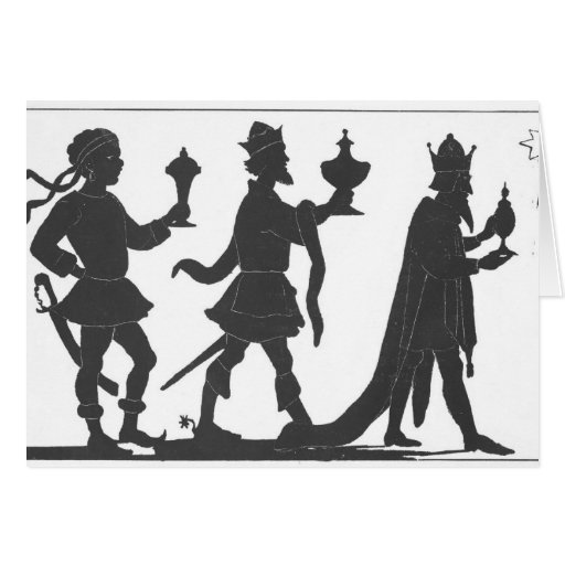 Silhouette of the Three Kings Cards